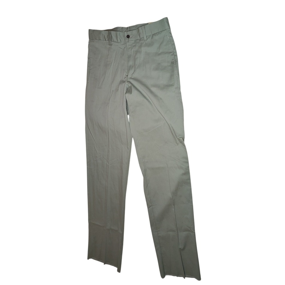 Charleston Khaki Mens Stretch Pants Green Size‎ 32 Unhemmed WPL11046